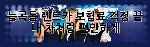 능곡동 렌트카, 보험료 걱정 끝! 내 차처럼 편안하게🚗