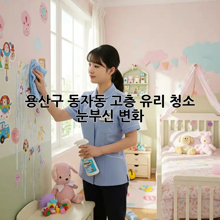 용산구 동자동 고층 유리 청소, ✨ 눈부신 변화! ✨