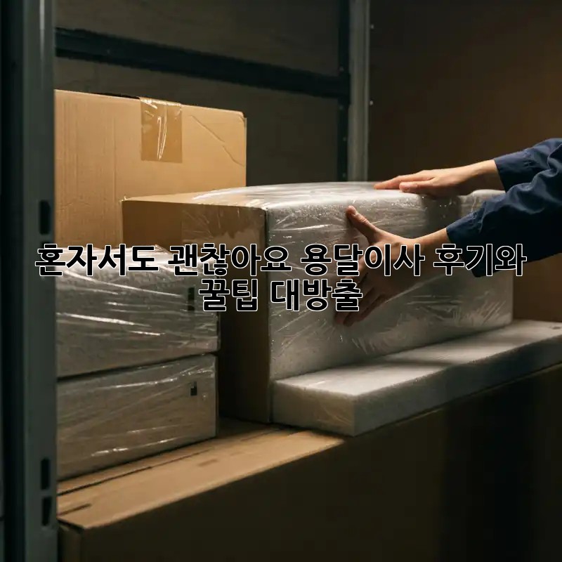 혼자서도 괜찮아요! 용달이사 후기와 꿀팁 대방출