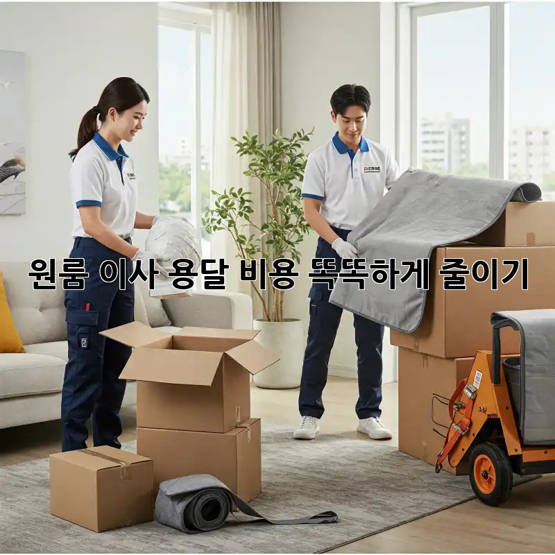 원룸 이사, 용달 비용 똑똑하게 줄이기!