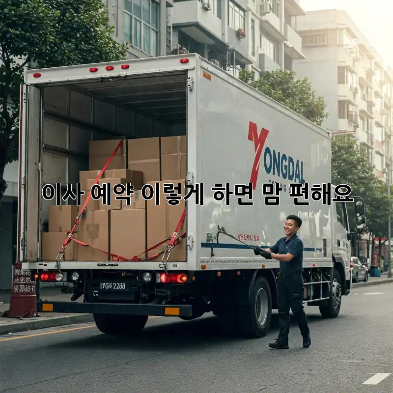 이사 예약, 이렇게 하면 맘 편해요!