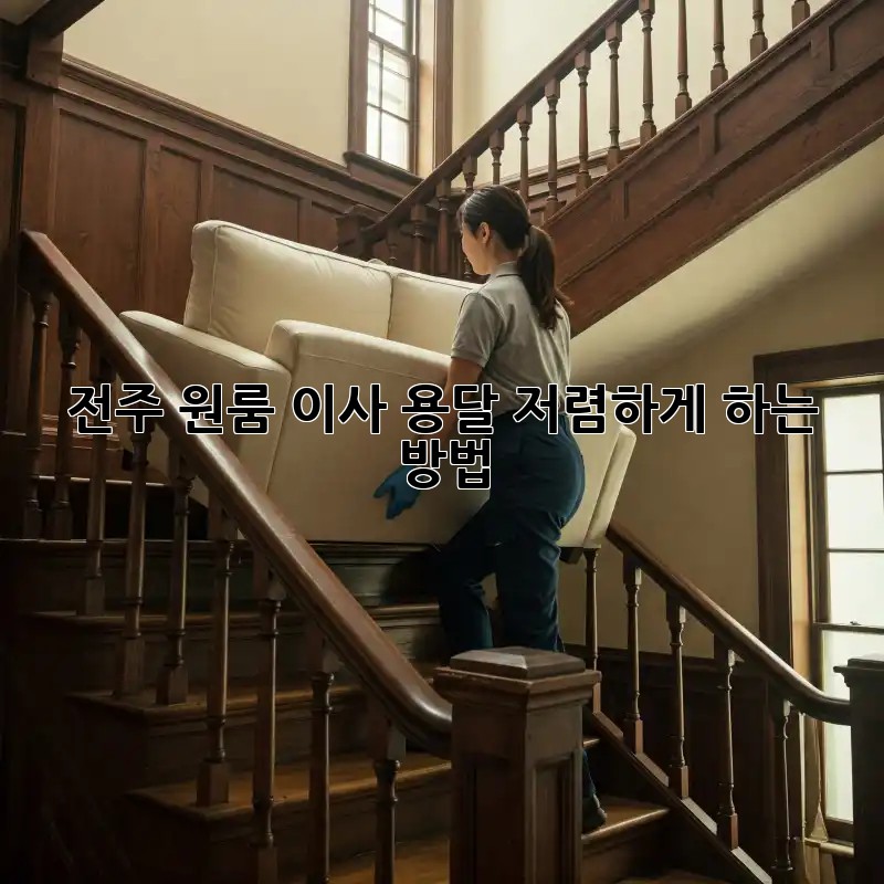 전주 원룸 이사, 용달 저렴하게 하는 방법!