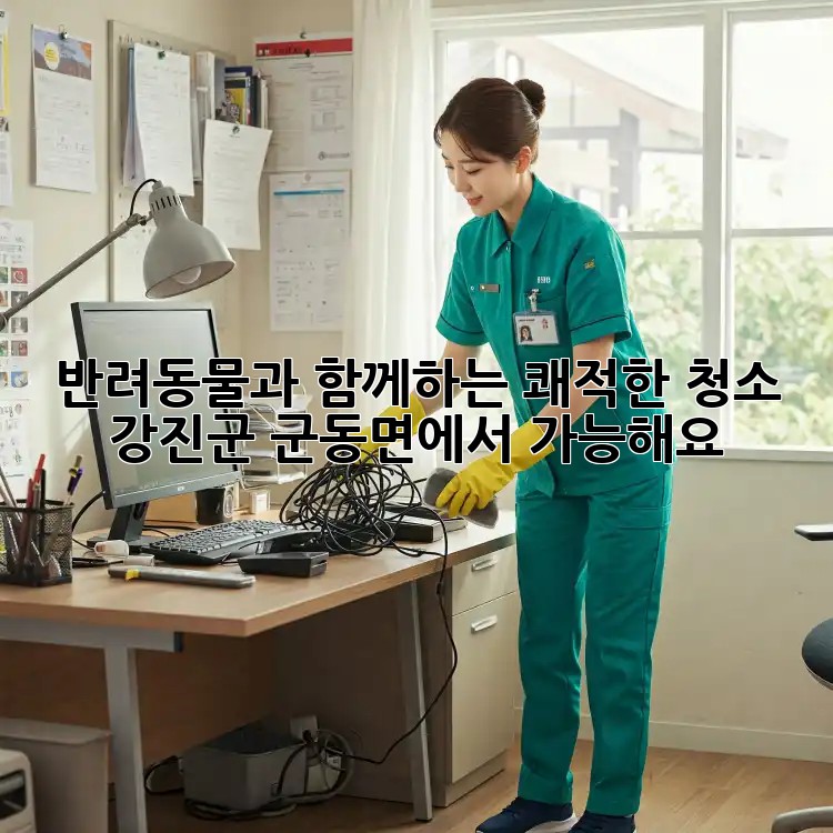 반려동물과 함께하는 쾌적한 청소, 강진군 군동면에서 가능해요!
