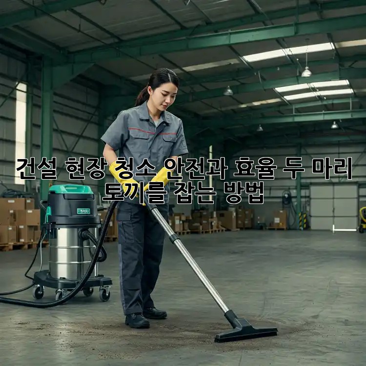 건설 현장 청소: 안전과 효율, 두 마리 토끼를 잡는 방법