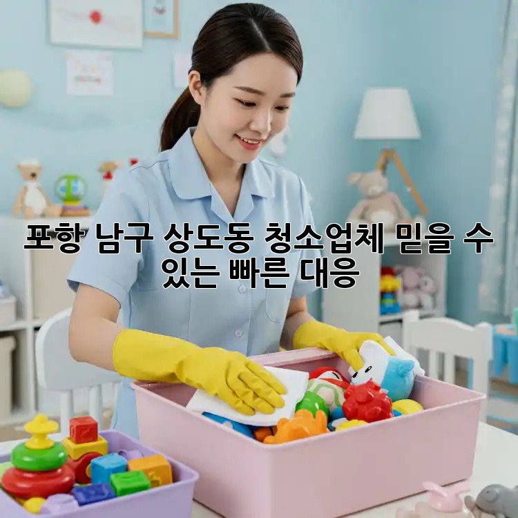 포항 남구 상도동 청소업체, 믿을 수 있는 빠른 대응!