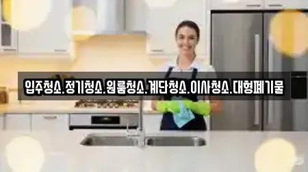 입주청소.정기청소.원룸청소.계단청소.이사청소.대형폐기물