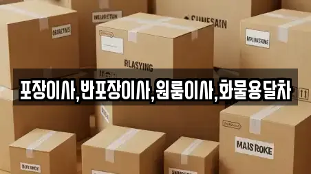 포장이사,반포장이사,원룸이사,화물용달차