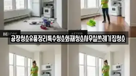 공장청소유품정리특수청소화재청소사무실쓰레기집청소