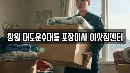 창원 대도운수대통 포장이사 이삿짐센터