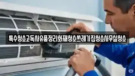 특수청소고독사유품정리화재청소쓰레기집청소사무실청소