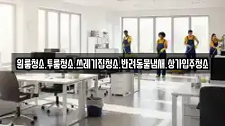 원룸청소.투룸청소.쓰레기집청소.반려동물냄새.상가입주청소