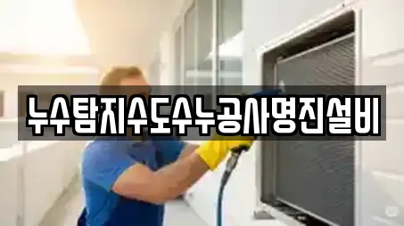 누수탐지수도수누공사명진설비