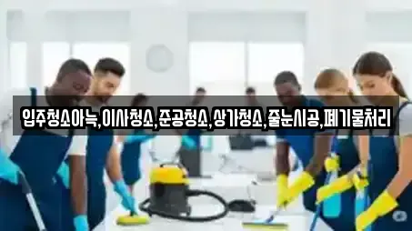 입주청소아늑,이사청소,준공청소,상가청소,줄눈시공,폐기물처리