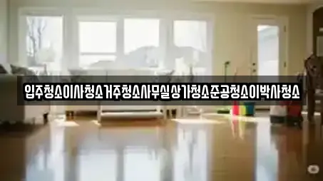 입주청소이사청소거주청소사무실상가청소준공청소이박사청소
