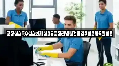 공장청소특수청소화재청소유품정리병원건물입주청소사무실청소