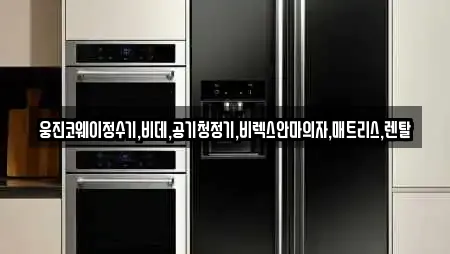 웅진코웨이정수기,비데,공기청정기,비렉스안마의자,매트리스,렌탈