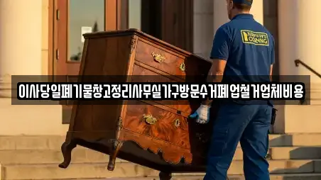 이사당일폐기물창고정리사무실가구방문수거폐업철거업체비용