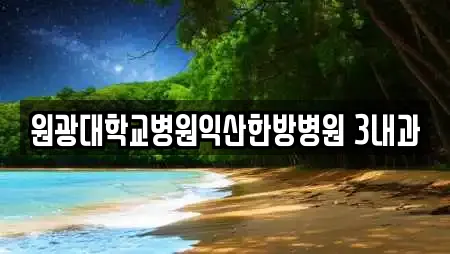 원광대학교병원익산한방병원 3내과