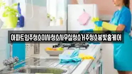 아파트입주청소이사청소사무실청소거주청소봄빛홈케어