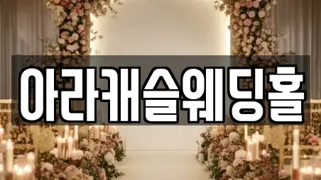 아라캐슬웨딩홀