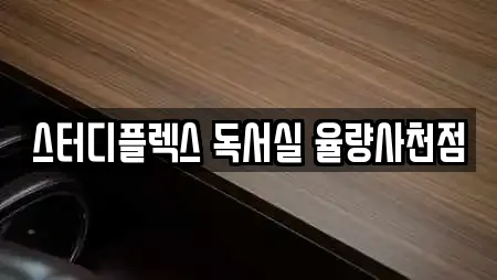 스터디플렉스 독서실 율량사천점