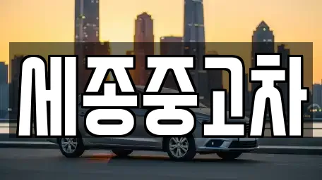 세종중고차