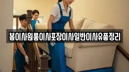 봄이사원룸이사포장이사일반이사유품정리
