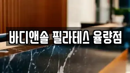 바디앤솔 필라테스 율량점