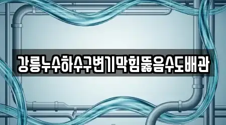 강릉누수하수구변기막힘뚫음수도배관