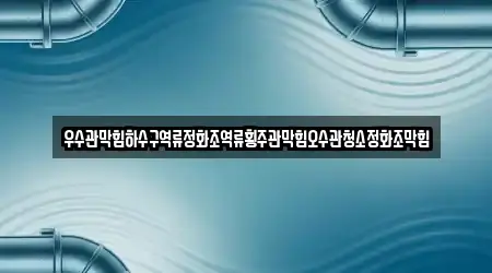 우수관막힘하수구역류정화조역류횡주관막힘오수관청소정화조막힘