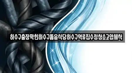 경기도 수원 팔달구 교동 하수구 역류 4곳, 위치 안내