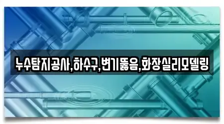 누수탐지공사,하수구,변기뚫음,화장실리모델링