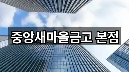 중앙새마을금고 본점