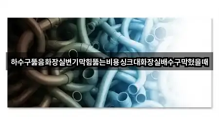 하수구뚫음화장실변기막힘뚫는비용싱크대화장실배수구막혔을때