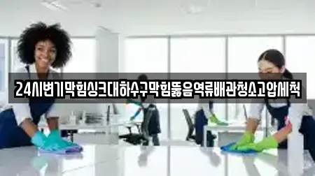 24시변기막힘싱크대하수구막힘뚫음역류배관청소고압세척