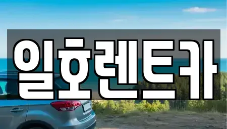 강원 속초시 금호동 렌트카 전문 일호렌트카