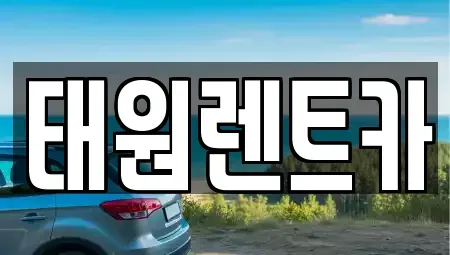 강원 속초시 금호동 렌트카 전문 태원렌트카