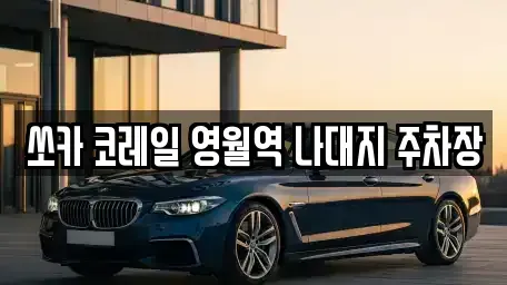강원 영월군 영월읍 렌트카 전문 쏘카 코레일 영월역 나대지 주차장