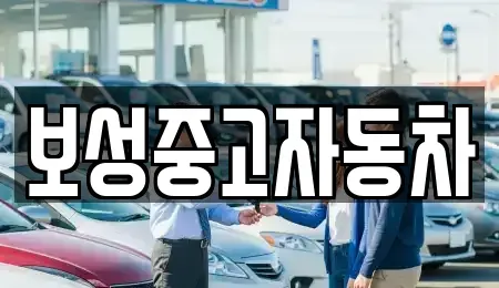 강원 원주시 가현동 중고차 전문 보성중고자동차