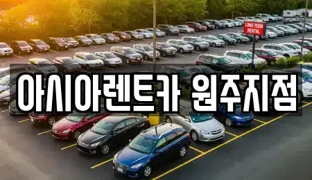 강원 원주시 관설동 장기렌트카 전문 아시아렌트카 원주지점