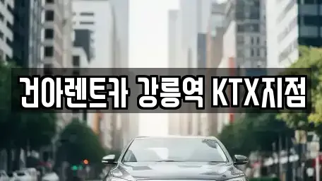 강원특별자치도 강릉시 성남동 렌트카 전문 건아렌트카 강릉역 KTX지점