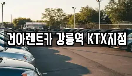강원특별자치도 강릉시 성남동 렌트카 전문 건아렌트카 강릉역 KTX지점