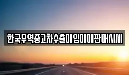 강원특별자치도 강릉시 성남동 중고차매입 전문 한국무역중고차수출매입매매판매시세