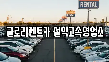 강원특별자치도 속초시 노학동 렌트카 전문 글로리렌트카 설악고속영업소