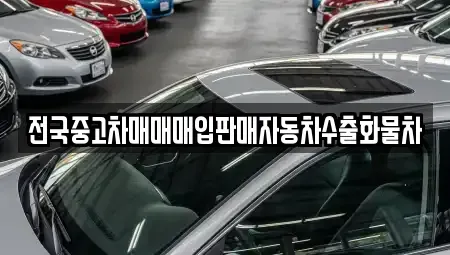 강원특별자치도 양양군 강현면 중고차매매 전문 전국중고차매매매입판매자동차수출화물차
