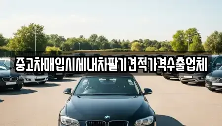 경기 고양시 덕양구 화정동 중고차매입 전문 중고차매입시세내차팔기견적가격수출업체
