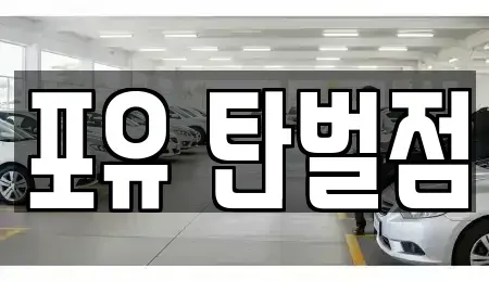 경기 광주시 경안동 렌트카 전문 포유 탄벌점
