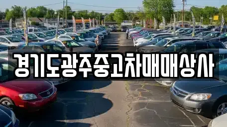 경기 광주시 경안동 중고차 전문 경기도광주중고차매매상사