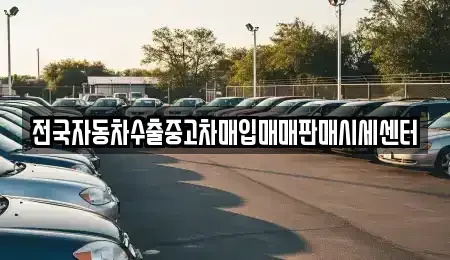 경기 광주시 경안동 중고차매입 전문 전국자동차수출중고차매입매매판매시세센터