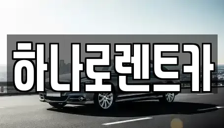 경기 수원시 팔달구 우만동 렌트카 전문 하나로렌트카